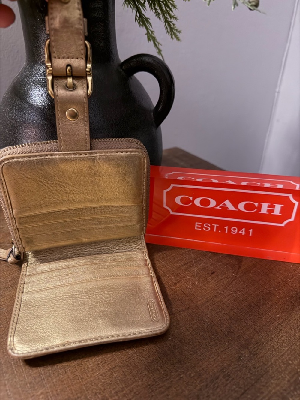 Coach Patchwork Bifold Wallet - Picture 9 of 14